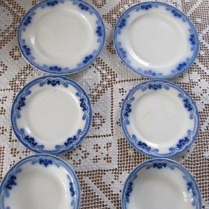 W H Grindley Olympic Flow Blue china Set Flow Blue Grindley Idris Replacement